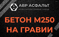 Бетон М250 на гравии в Сосновом Боре